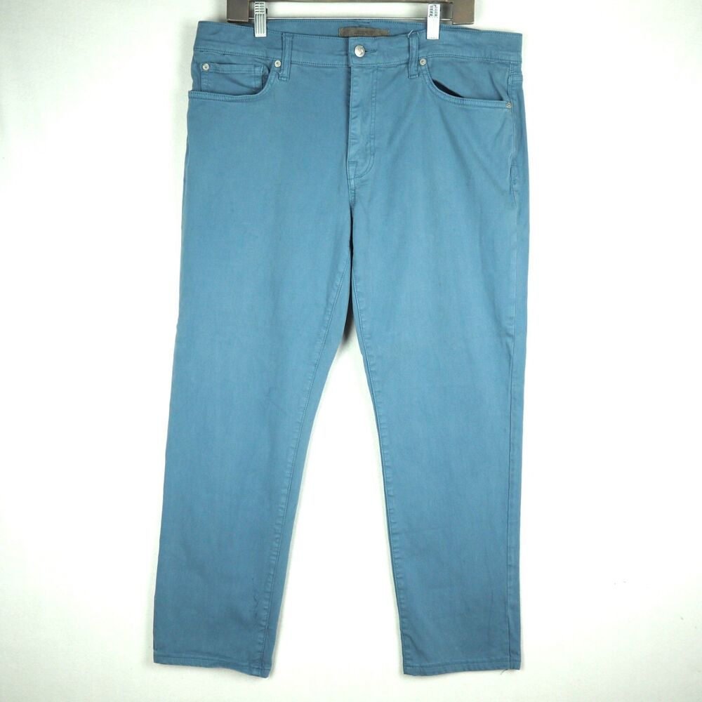 Joe's Jeans Kinetic Brixton Straight 5-Pocket Sateen Jeans Mens 36x27 Blue